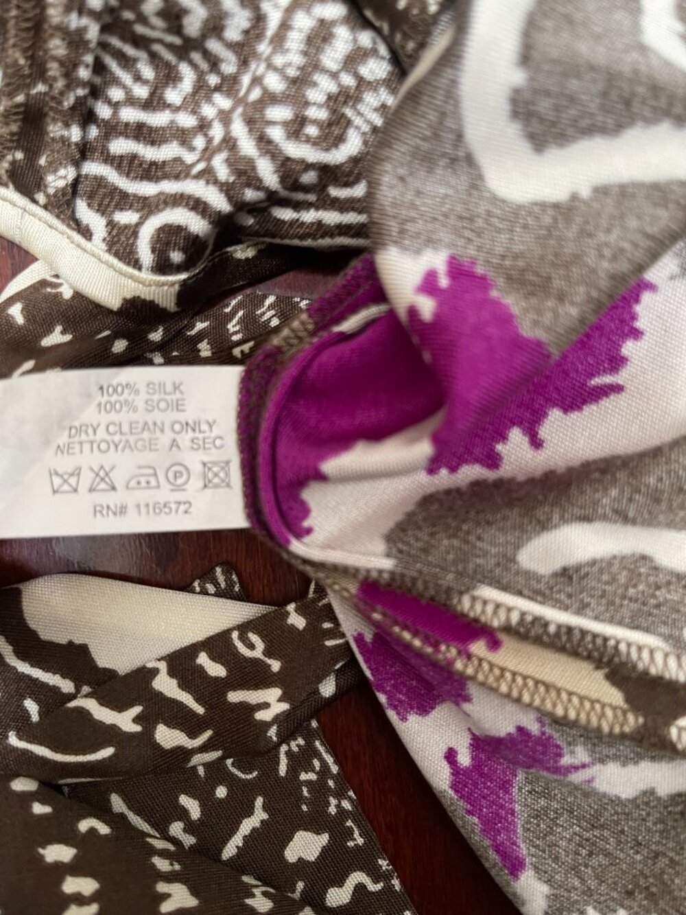 Issa London 100% Silk Abstract Print Wrap Dress US 8 - Picture 10 of 10